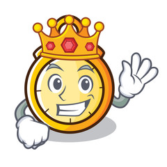 Poster - King chronometer character cartoon style