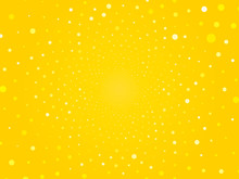 Abstract Yellow Circle Dots Background