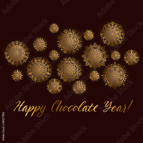 Abstract snowflakes header ...