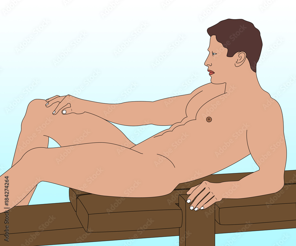 Голый парень