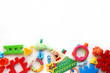 © dyageleva - Children's toys and accessorieson a White background.view from above