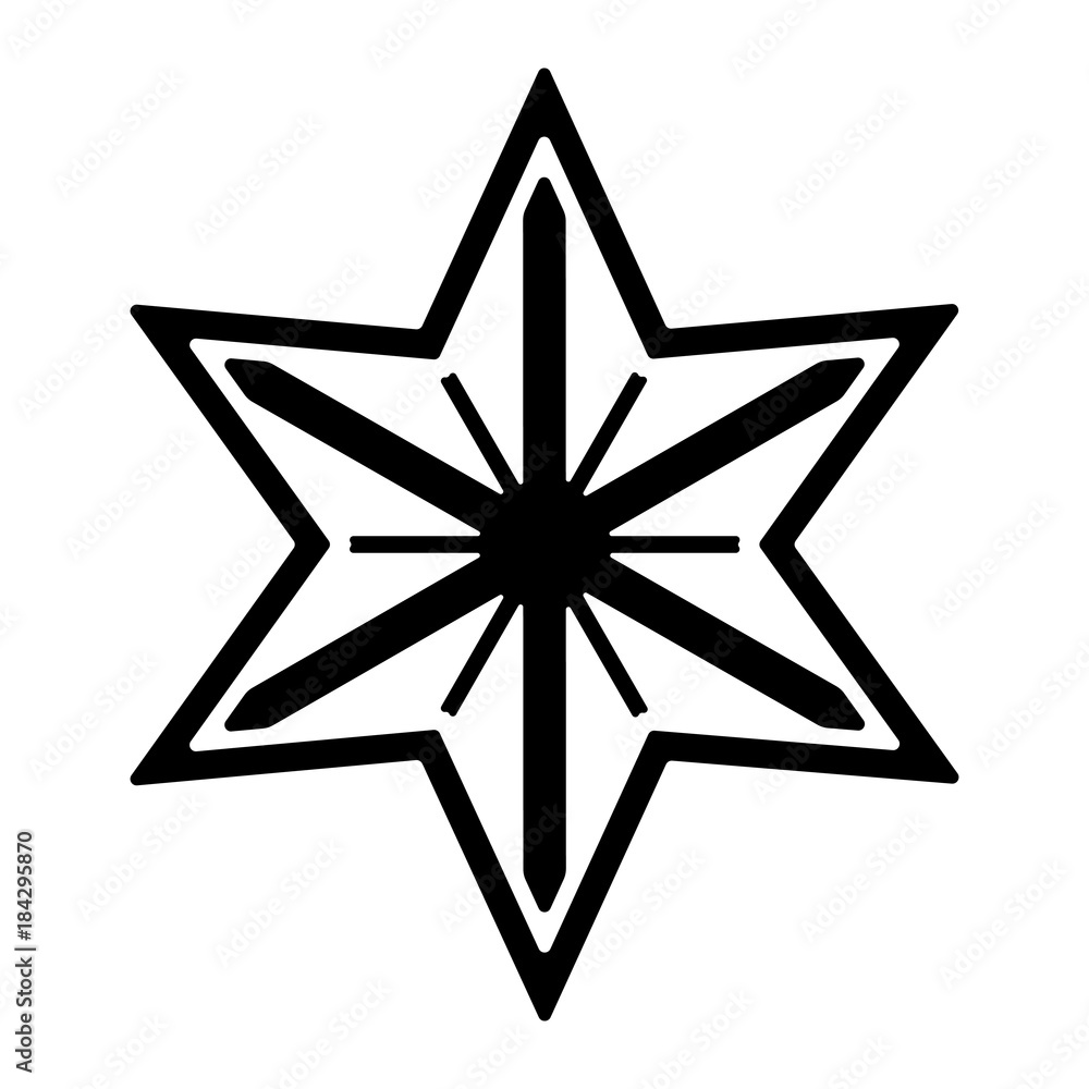 Stock-Vektorgrafik Weihnachten Icon - Weihnachtsstern | Adobe Stock
