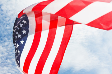 USA flag background, Independence Day, July Fourth symbol