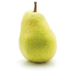 Wall Mural - .Green pear isolated on white background one whole.