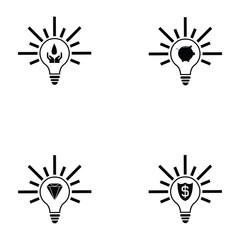 Poster - idea icon set