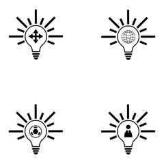 Poster - idea icon set