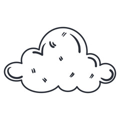 Poster - cloud sky isolated icon