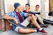© Sergey Nivens - Skaters having a break at the street