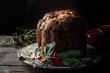 Traditional italian Christmas cake, Panettone