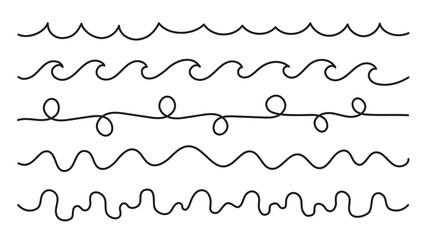 freehand drawing wave vector background