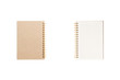 © dohee - set of paper gold ring note with leaf isolated on the white background.