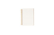 © dohee - empty(blank) note with gold ring isolated on the white background.