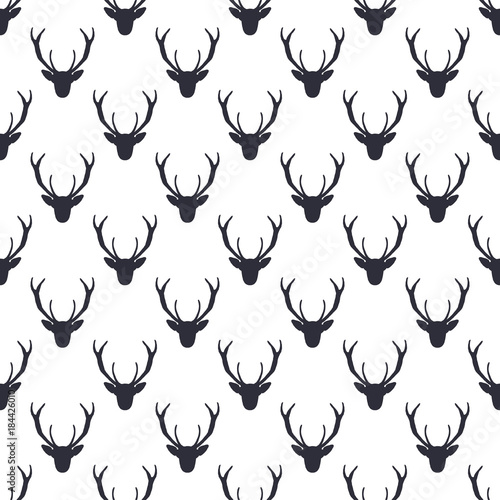 deer-wzor-glowy-symbole-dzikich-zwierzat-bezszwowe-tlo-ikona-jeleni-tapeta