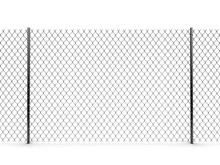 Chainlink Fence. Image With Clipping Path