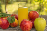 Fototapeta Most - fruits and juice