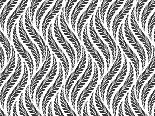 Wall Mural - the geometric pattern of leaves vector background.