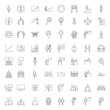 © Gstudio - business people teamwork icon set in thin line style vector illustration