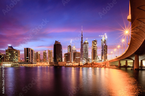Obraz Dibond Panoramę centrum Dubaju