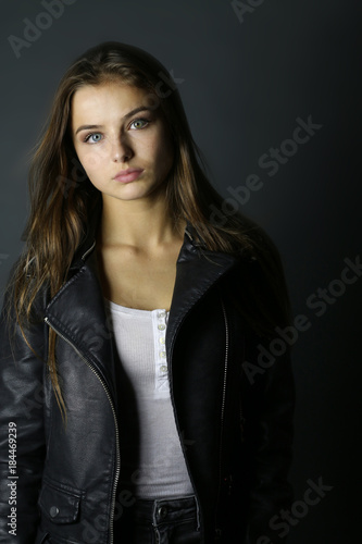 leather jacket for teenage girl