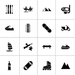 Canvas Print - Extreme icons. vector collection filled extreme icons