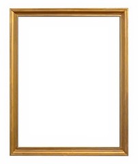 Golden frame for paintings, mirrors or photos