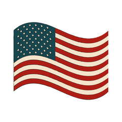 Poster - USA flag symbol