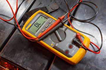 yellow electrical multi meter