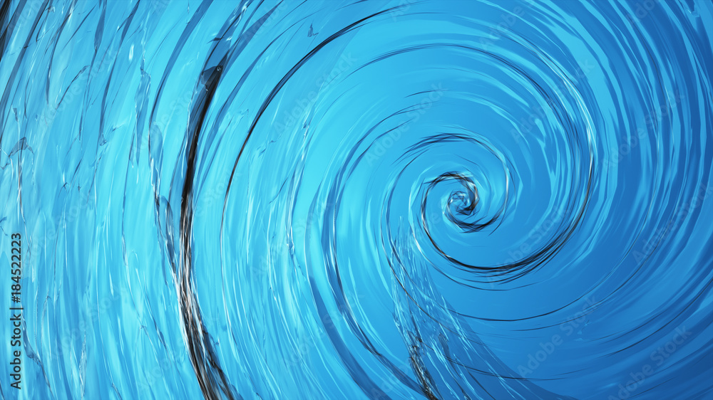 Beautiful clear water swirl ,whirl or spinning background. - obrazy, fototapety, plakaty 