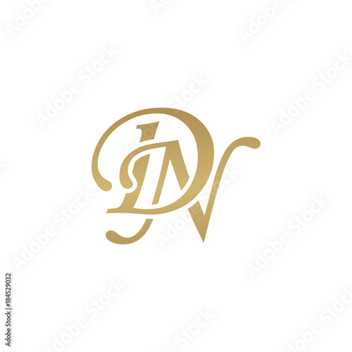 Initial Letter Dn Overlapping Elegant Monogram Logo Luxury Golden Color Buy This Stock Vector And Explore Similar Vectors At Adobe Stock Adobe Stock