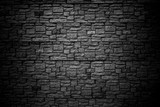 Fototapeta Desenie - Background, texture wall made of stone blocks. Blank space, dark style. Brick wall