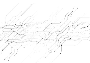 Wall Mural - vector white background abstract technology communication data science