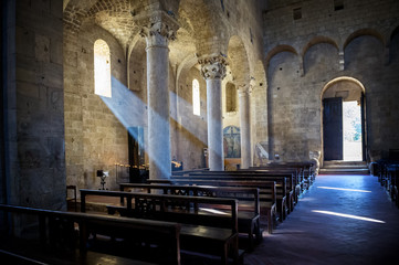 Abbey of Sant'Antimo in Montalcino, Tuscany, Italy 