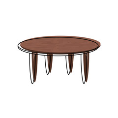 Wall Mural - coffee table icon