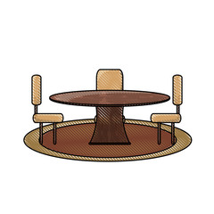 Sticker - dining table icon image