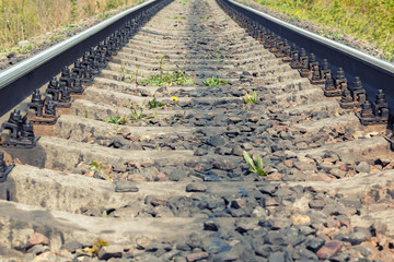 Railroad closeup