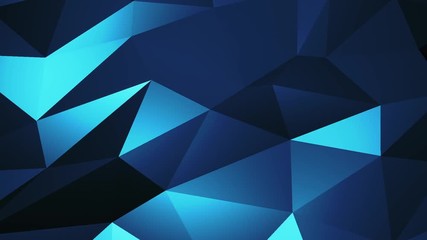 Sticker - abstract cg polygonal blue surface. geometric lines motion background.