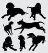 vizsla dog animal silhouette good use for symbol, logo, web icon, mascot, sticker, sign, or any design you want.
