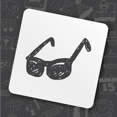 Canvas Print - doodle sunglasses