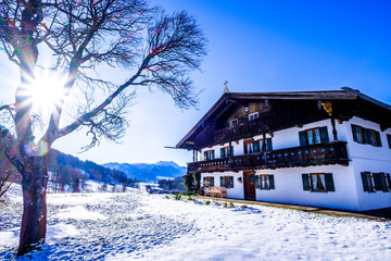 Poster - old bavarian farmhouse