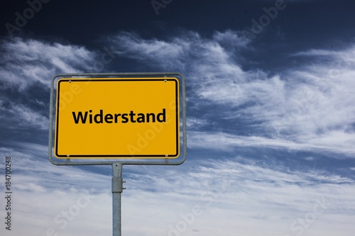 Fotografija Widerstand - Bilder mit Wörtern aus dem Bereich Elektrotechnik, Wort, Bild, Illu