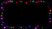 Christmas Light Frame Garland Bulb - Colorful 01