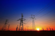© pdm - Sunset silhouette of pylon