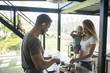 © Westend61 - Family preparing breakfast in kitchen