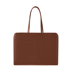 Sticker - Brown lady`s leather office bag