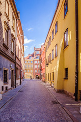 Wall Mural - Colored ancient buildings in the city center