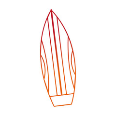 Sticker - Isolated surfboard design