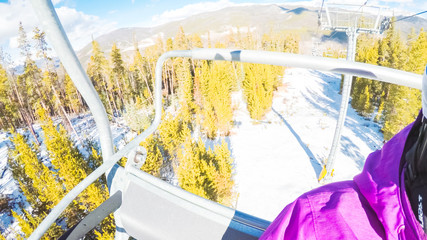 Fototapete - Alpine skiing
