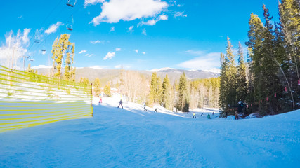 Fototapete - Alpine skiing