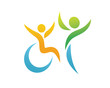 Modern Passionate Disability People Support Logo