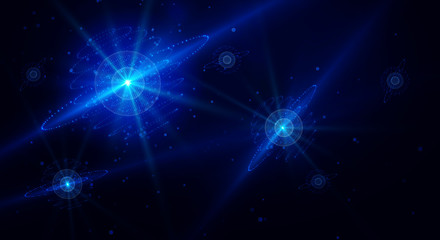 Wall Mural - creative blue sphere texture